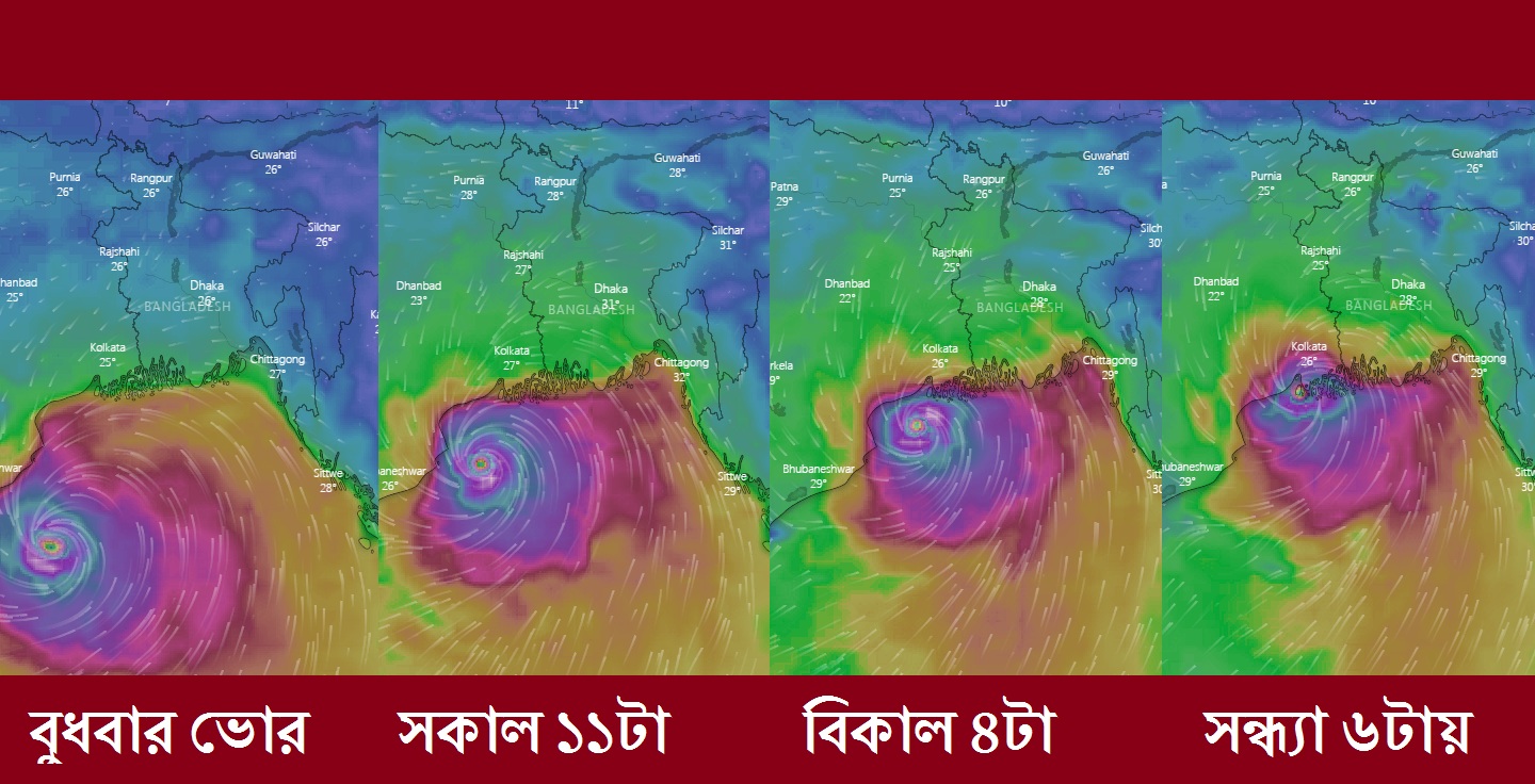 'আম্পান' যে পথে