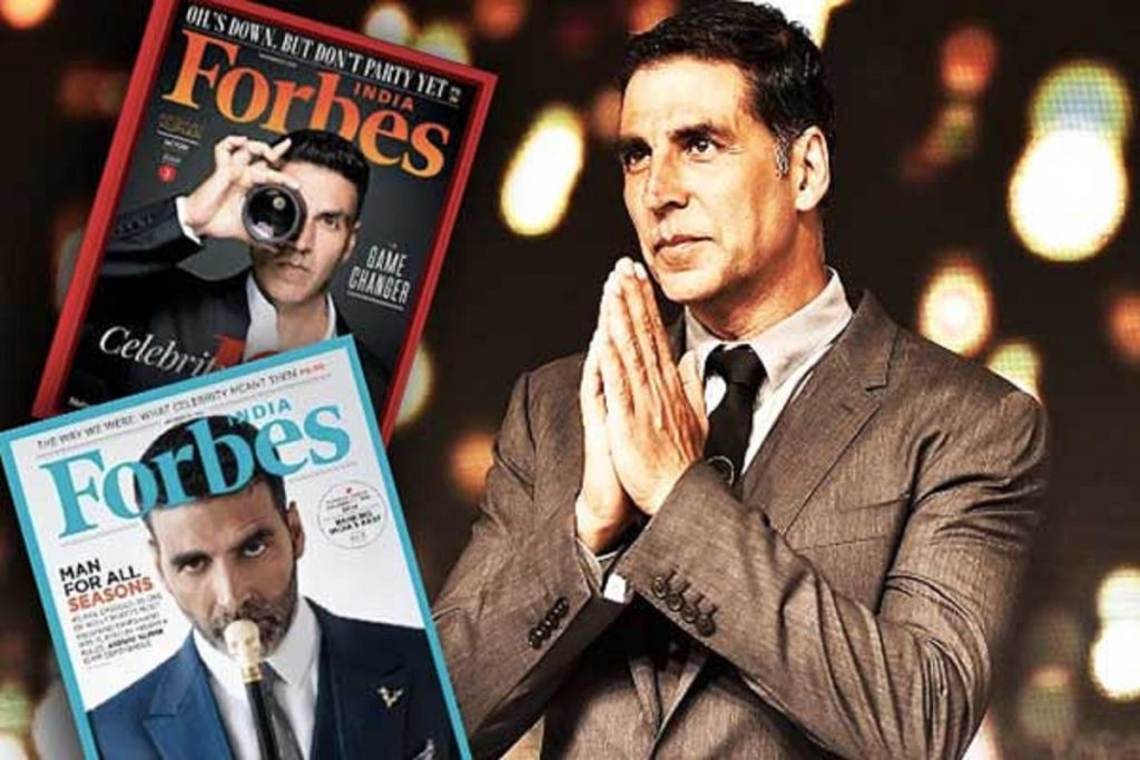 ফোর্বসের ধনী সেলিব্রিটিদের তালিকায় অক্ষয় কুমার