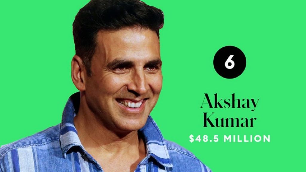 বিশ্বের সবচেয়ে বেশি আয়ের তালিকার প্রথম দশে অক্ষয়