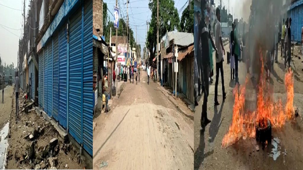 ব্যবসায়ী হত্যার বিচার দাবিতে গাইবান্ধায় চলছে আধাবেলার হরতাল