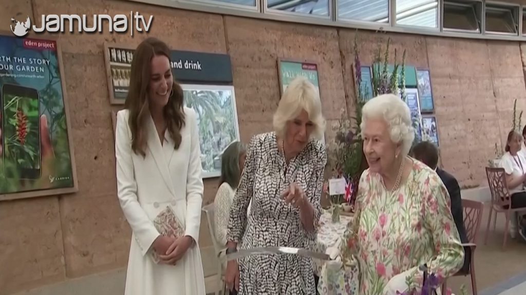 ছুরি রেখে তরবারি দিয়ে কেক কাটলেন ব্রিটেনের রানী