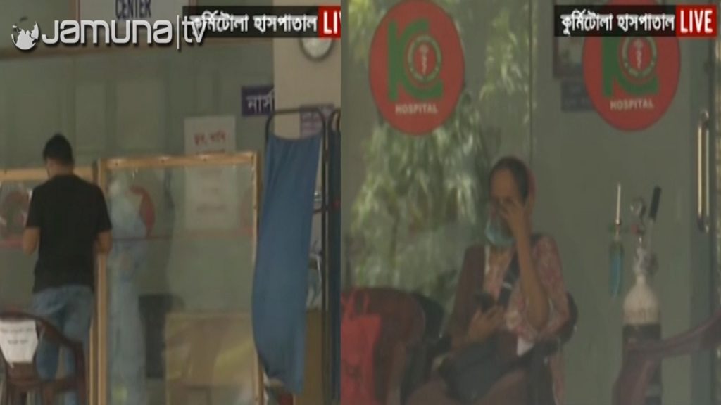 রাজধানীর হাসপাতালগুলোতে বেড়েছে করোনা রোগীর চাপ