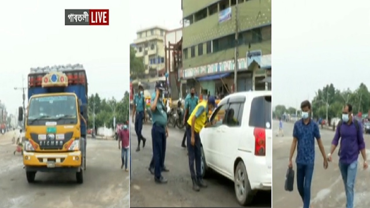 কঠোর লকডাউনেও বাইরে মানুষ!