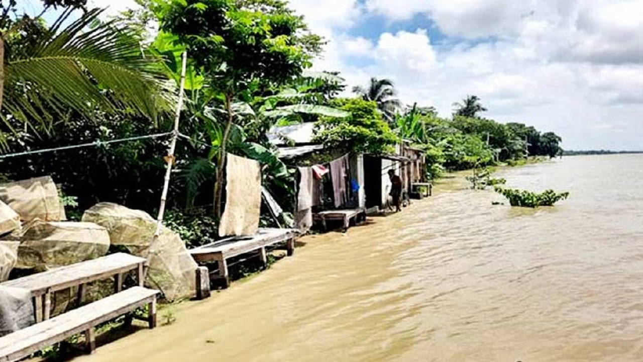 গোয়ালন্দে পদ্মার পানি বিপৎসীমার ৫৩ সেন্টিমিটার উপরে