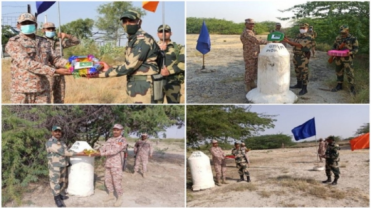 দীপাবলি উপলক্ষে বাংলাদেশ-ভারত-পাকিস্তান সীমান্তে মিষ্টি বিতরণ