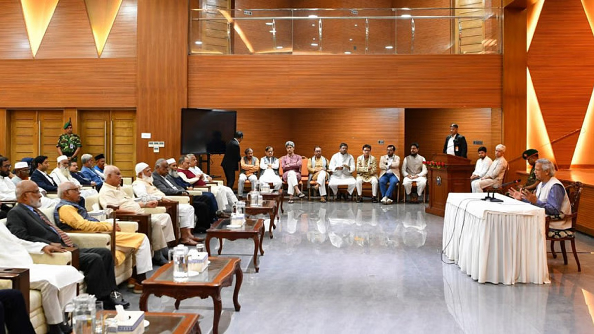 ইউনূসের সঙ্গে রাজনৈতিক দলের বৈঠক: আদর্শ ভিন্ন থাকবে, তবে দেশের প্রশ্নে সবাই এক থাকবে