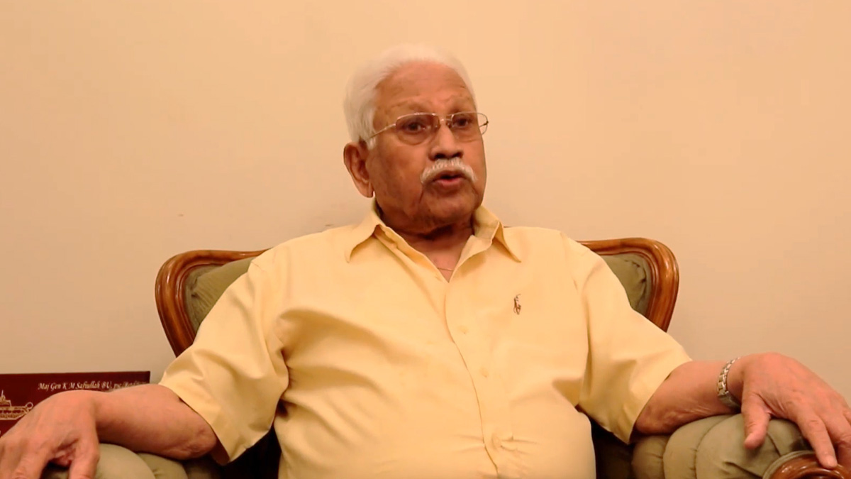 মুক্তিযুদ্ধের সেক্টর কমান্ডার কে এম সফিউল্লাহ আর নেই