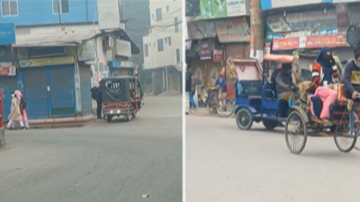 কনকনে ঠান্ডা ও কুয়াশায় বিপর্যস্ত লালমনিরহাটের জনজীবন