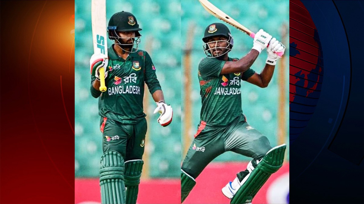 তাওহিদ-জাকেরের ব্যাটে শতরান পেরোলো বাংলাদেশ