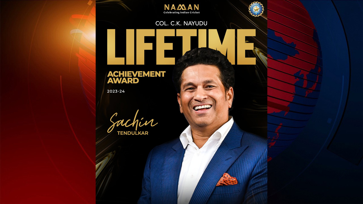 আজীবন সম্মাননা পেলেন শচীন টেন্ডুলকার