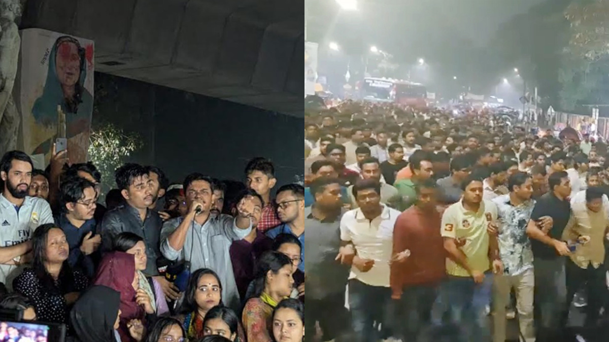 কুয়েটে হামলা: ঢাবিতে বৈষম্যবিরোধী ও ছাত্রদলের আলাদাভাবে বিক্ষোভ