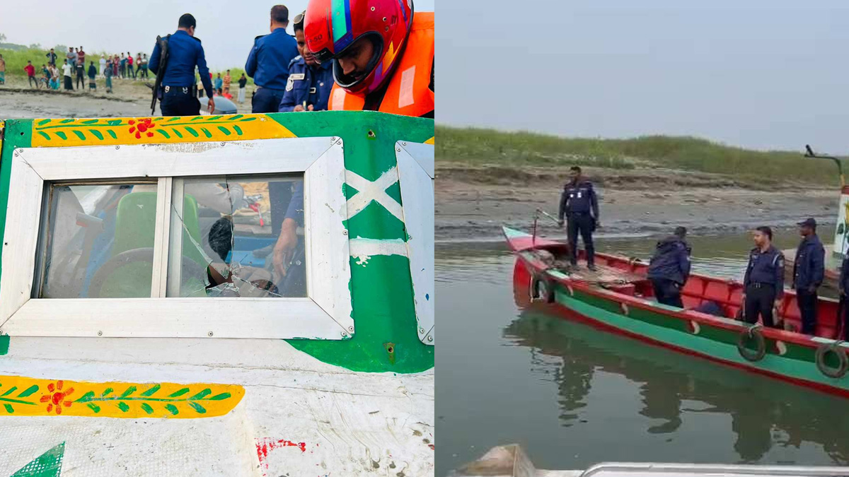 মেঘনা নদীতে পুলিশ-ডাকাত বন্দুকযুদ্ধ, হাতবোমা ও গুলি উদ্ধার