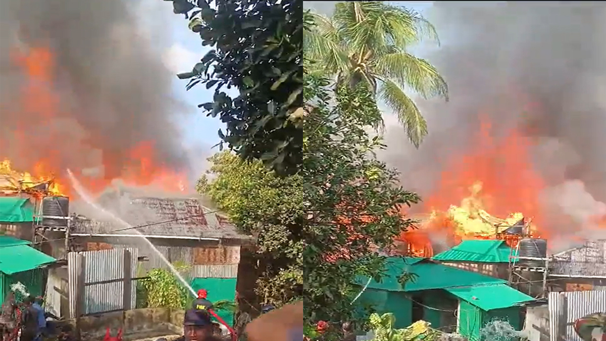 সাজেকে ভয়াবহ আগুনে পুড়ে গেছে ৫০টির বেশি রিসোর্ট, রেস্টুরেন্ট ও বাড়ি