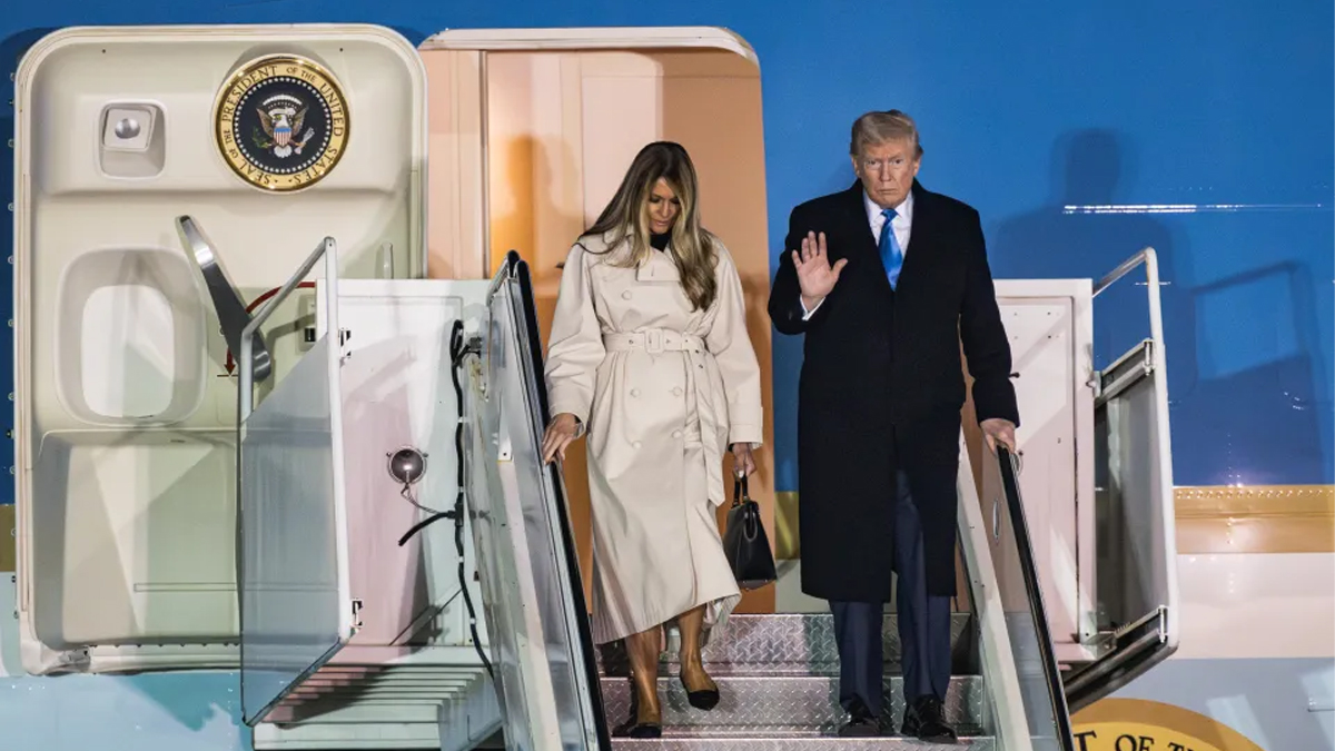 পোপ ফ্রান্সিসের অন্ত্যেষ্টিক্রিয়ায় যোগ দিতে রোমে পৌঁছেছেন ট্রাম্প