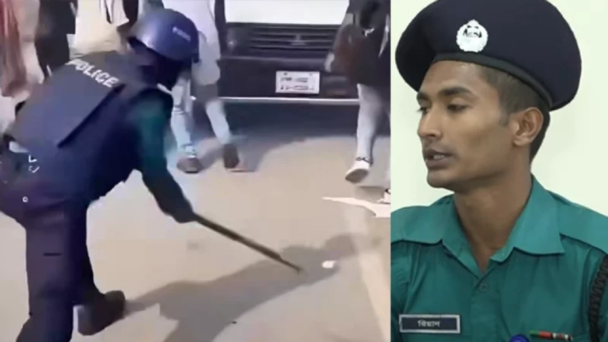 আন্দোলনকারীদের না পেটানো সেই পুলিশ সদস্য পাচ্ছেন রাষ্ট্রপতির পদক