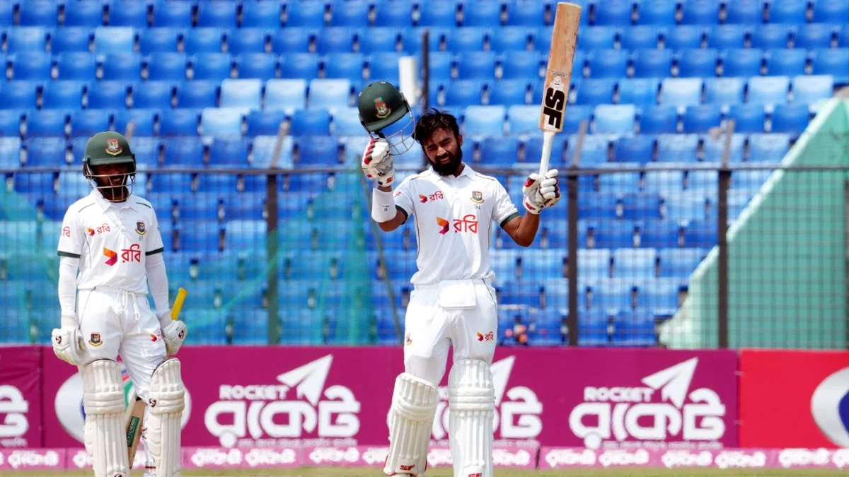 সাদমানের সেঞ্চুরিতে ৬৪ রানের লিডে দিন শেষ বাংলাদেশে