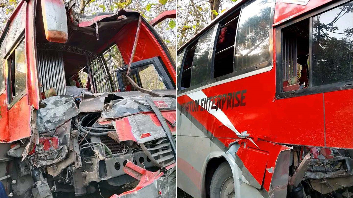 ঝিনাইদহের মহেশপুরে সড়ক দুর্ঘটনা, আহত ৬