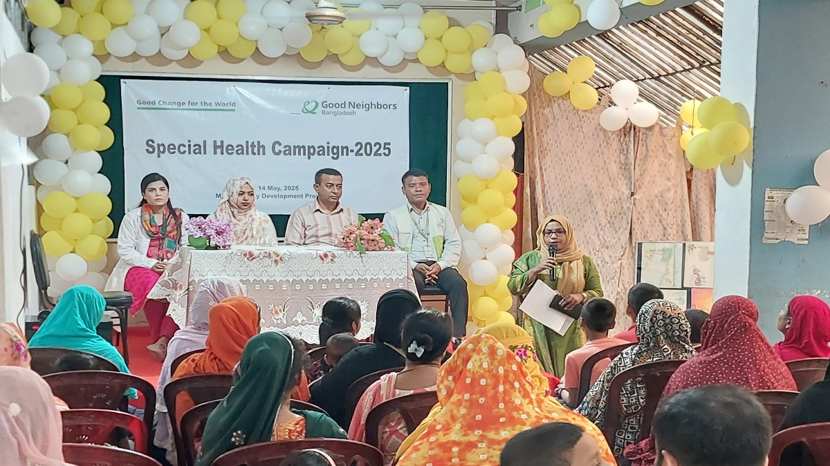 রাজধানীর মিরপুরে বিশেষ স্বাস্থ্য ক্যাম্পেইন গুড নেইবারস বাংলাদেশের