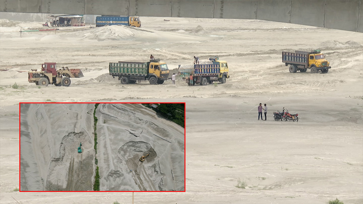 কুষ্টিয়ায় নদীতে ‘সাগরচুরি’, অবৈধভাবে বালু তুলে বছরে লোপাট দুইশ’ কোটি