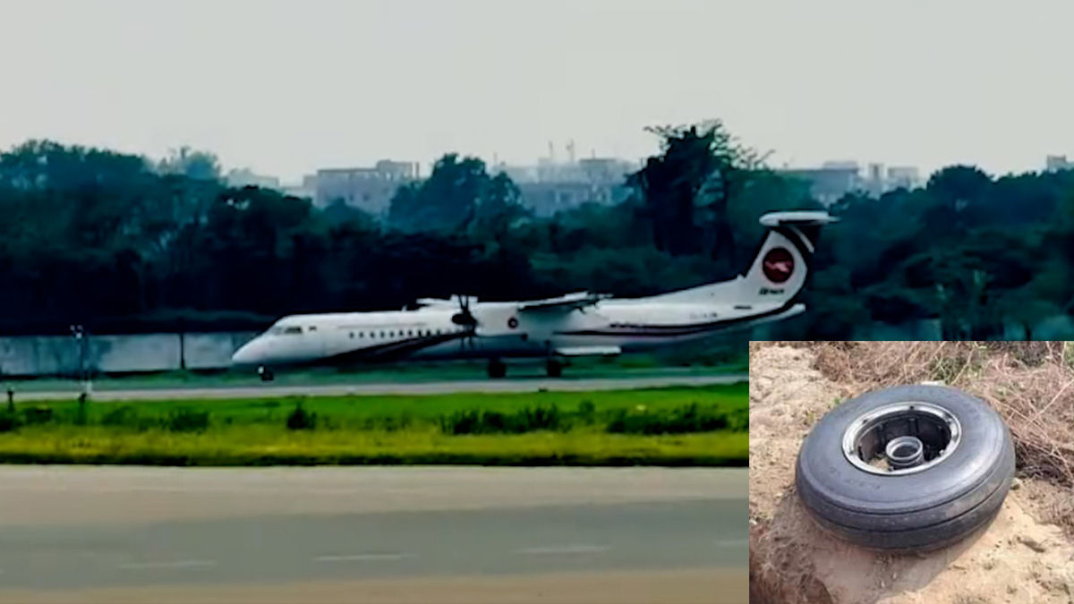 উড্ডয়নের সময় খুলে পড়লো বিমানের চাকা, শাহজালালে নিরাপদে অবতরণ