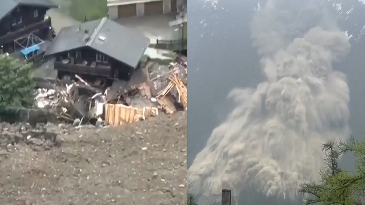 সুইজারল্যান্ডে হিমবাহ ধসে তছনছ আস্ত একটি গ্রাম!