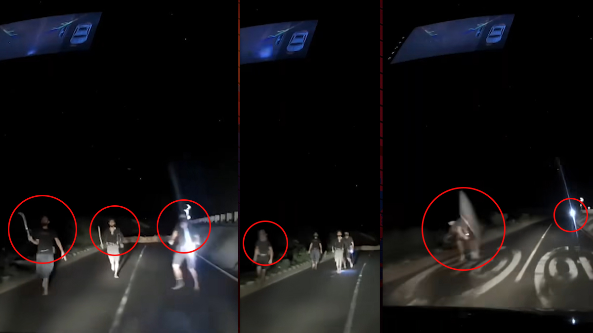 মুন্সীগঞ্জে মাওয়া এক্সপ্রেসওয়ে ব্লক করে ডাকাতির চেষ্টা, ধরা পড়লো গাড়ির ক্যামেরায়