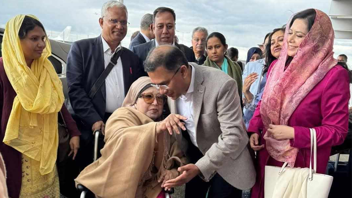 ক্যামেরার চোখে খালেদা জিয়ার লন্ডন ছাড়ার আগ মুহূর্ত