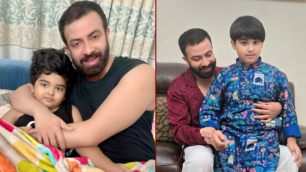 বাবা দিবসে শাকিব ও সন্তানদের নিয়ে অপু-বুবলীর পোস্ট