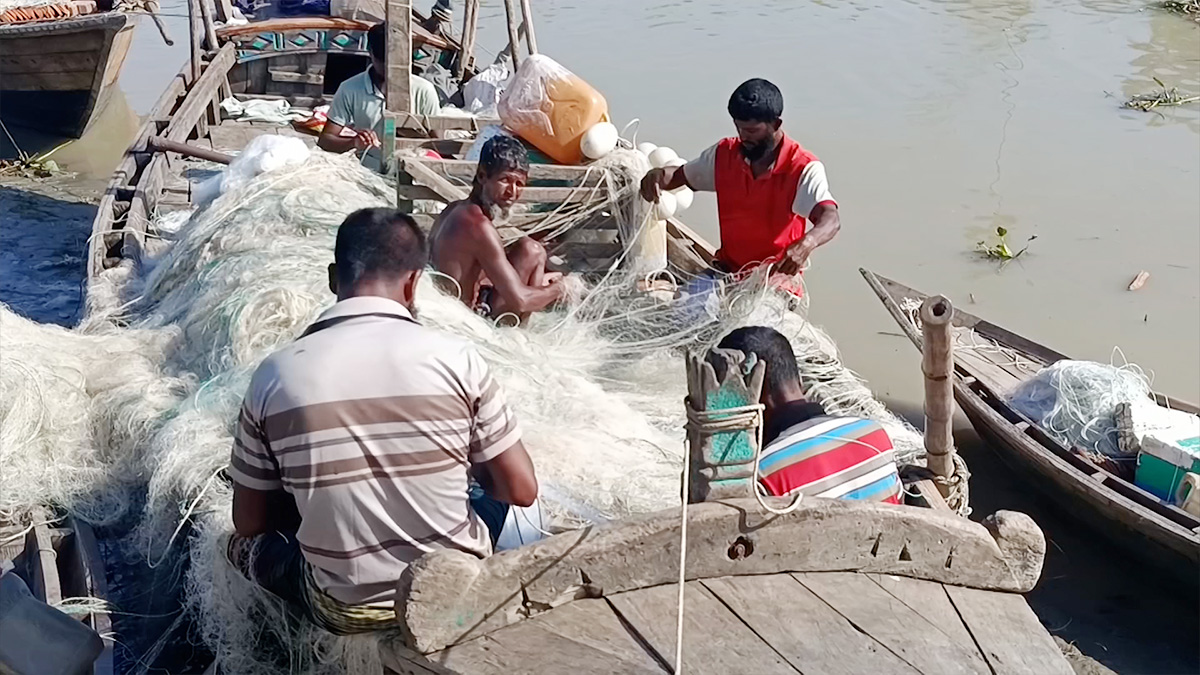 মধ্যরাতে শেষ হলো নিষেধাজ্ঞা, মাছ শিকার শুরু জেলেদের