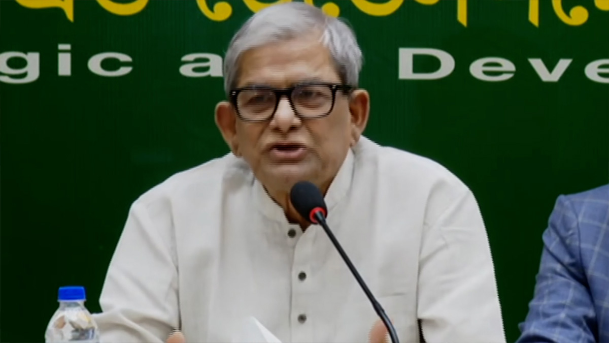 যারা তারেক রহমানের বিরুদ্ধে অপপ্রচার চালাচ্ছে, তারা গণতন্ত্রের শত্রু: মির্জা ফখরুল