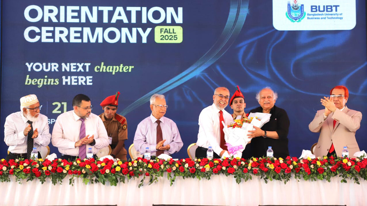বিইউবিটিতে ফল-২০২৫ সেমিস্টারের ওরিয়েন্টেশন অনুষ্ঠিত