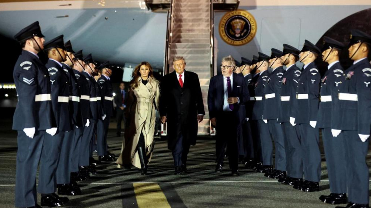 ব্রিটেনে দ্বিতীয় রাষ্ট্রীয় সফরে ট্রাম্প