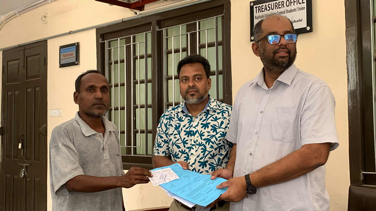 রাকসু নির্বাচনে সবচেয়ে বয়স্ক প্রার্থী শাহরিয়ার মোর্শেদ খান